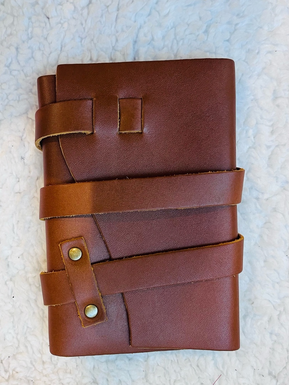 Portland Leather Wrapped Journal - Honey NWOT Small